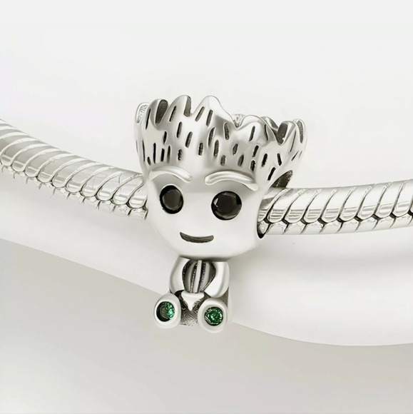 NEW! 925 Sterling Silver Charm Bead for Bracelet, Tree Stud - Picture 4 of 5